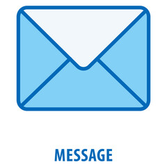 Message Icon simple and easy to edit for your design elements