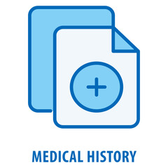 Fototapeta premium Medical History Icon simple and easy to edit for your design elements