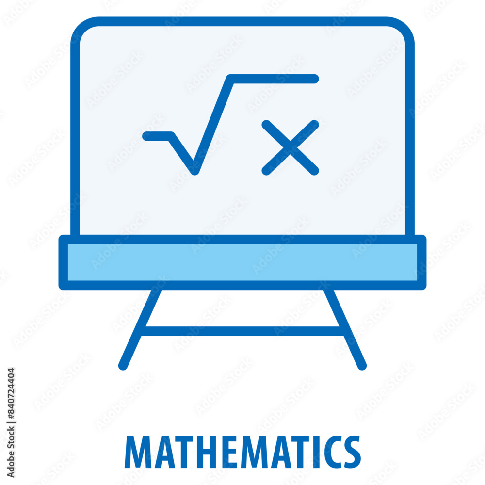 Poster mathematics icon simple and easy to edit for your design elements