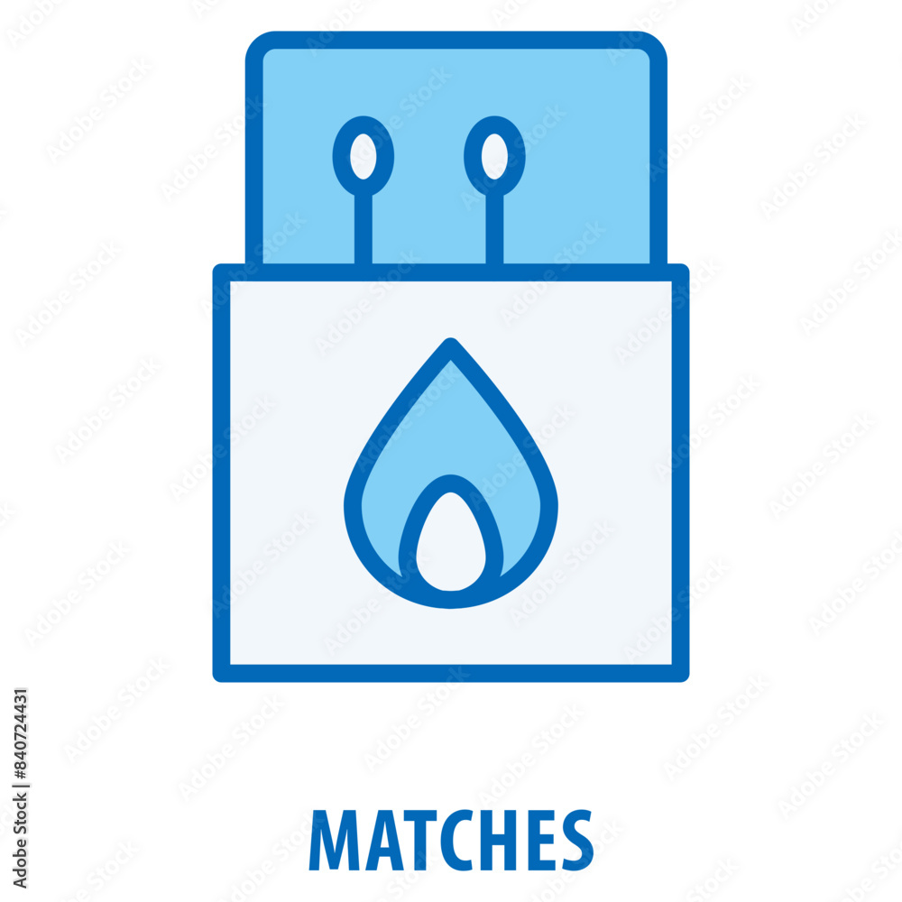 Poster matches icon simple and easy to edit for your design elements