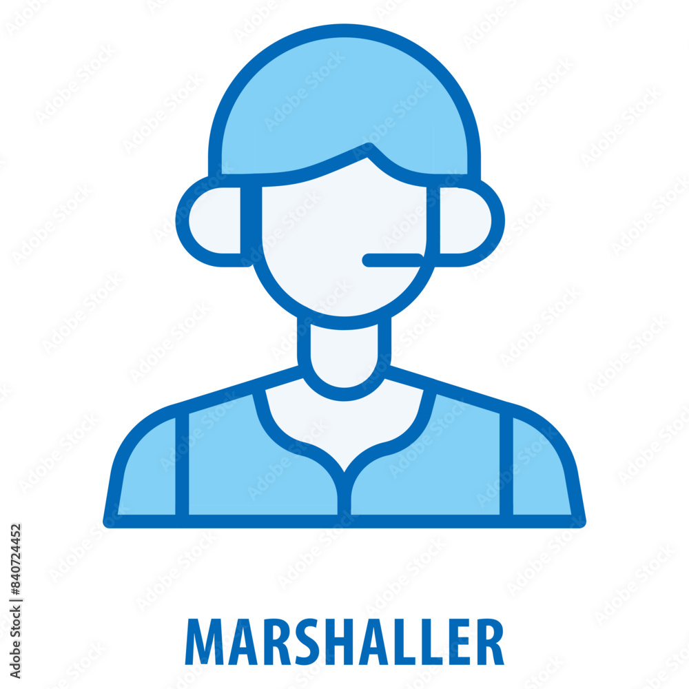 Poster marshaller icon simple and easy to edit for your design elements