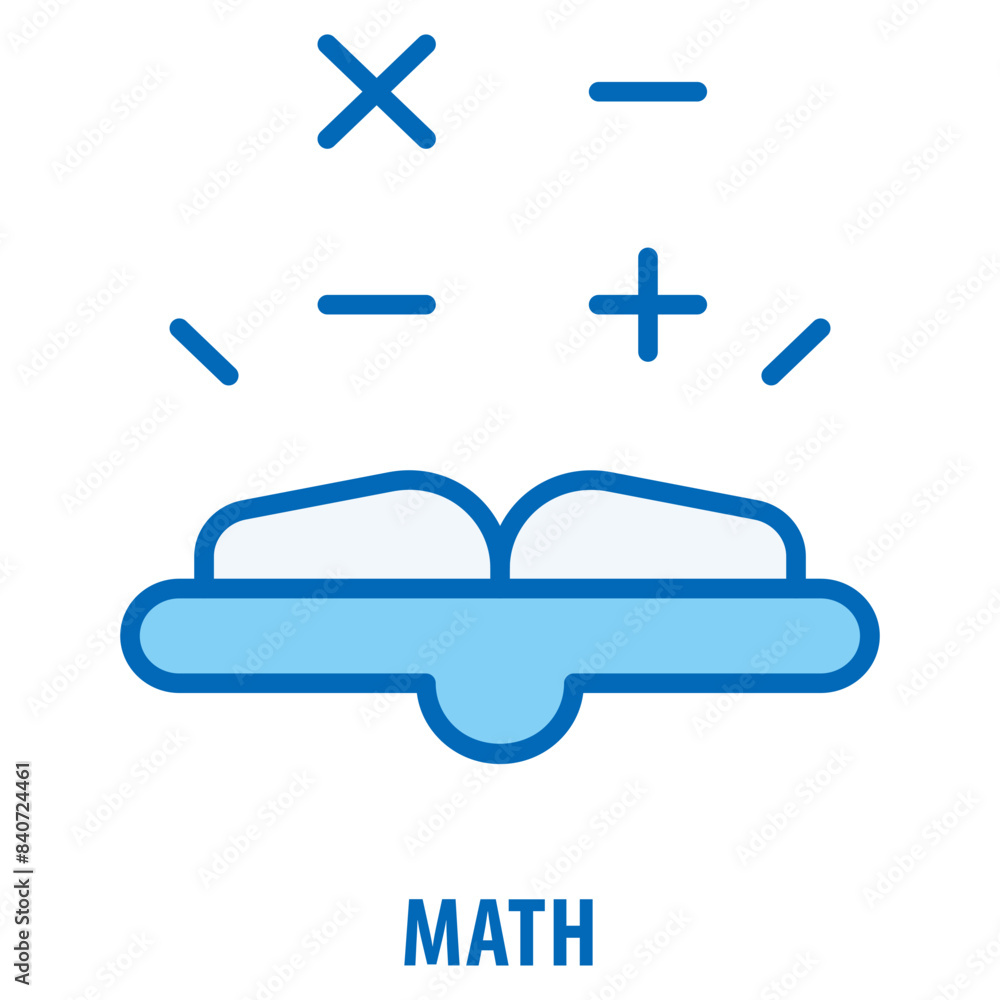 Poster math icon simple and easy to edit for your design elements