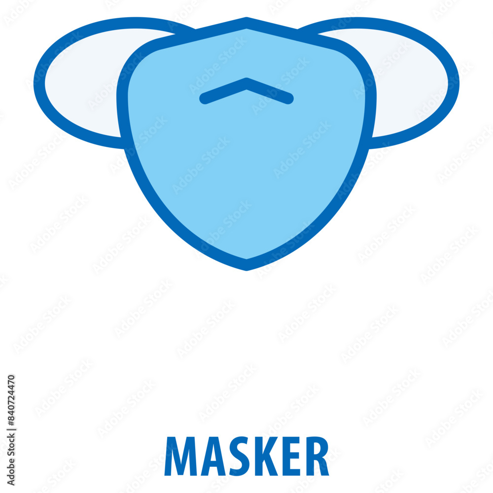 Poster masker icon simple and easy to edit for your design elements