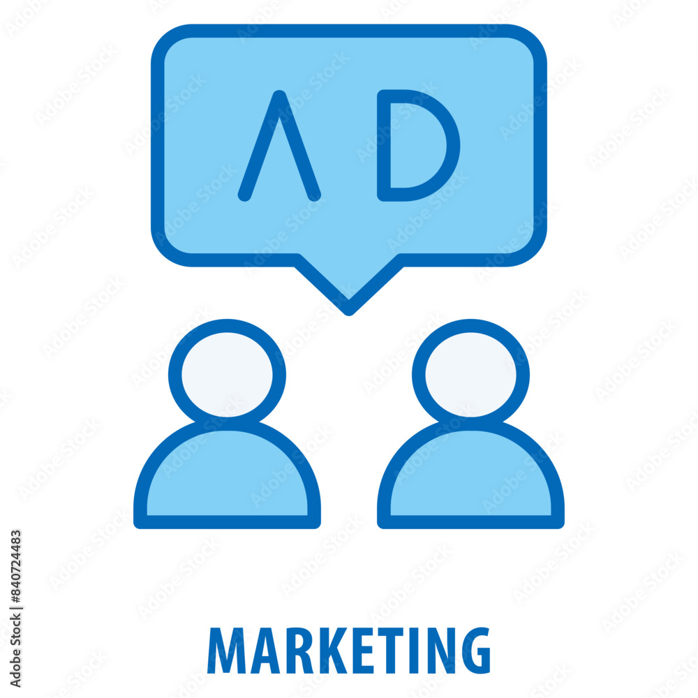 Poster marketing icon simple and easy to edit for your design elements