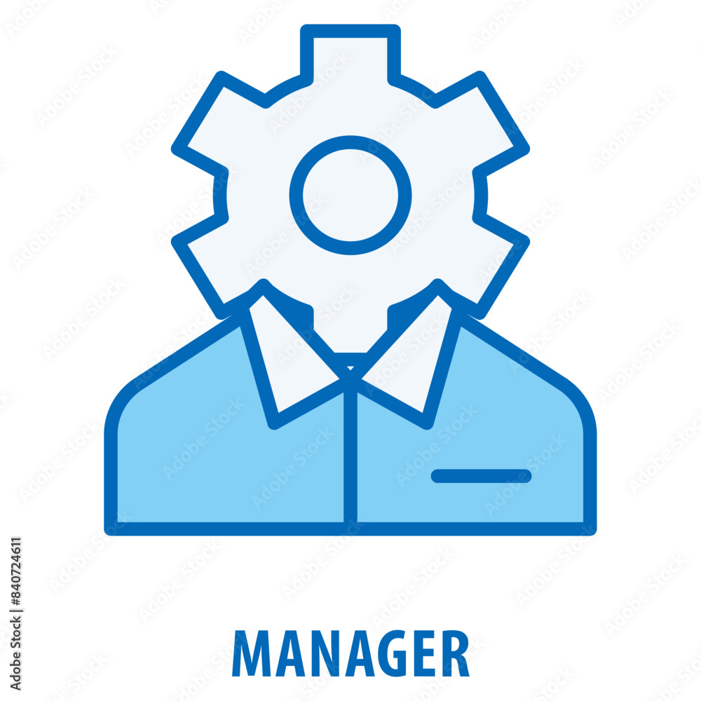 Poster manager icon simple and easy to edit for your design elements
