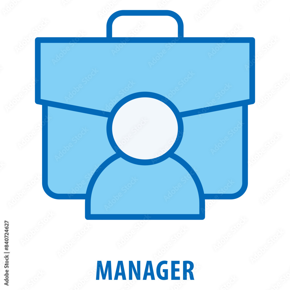Poster manager icon simple and easy to edit for your design elements
