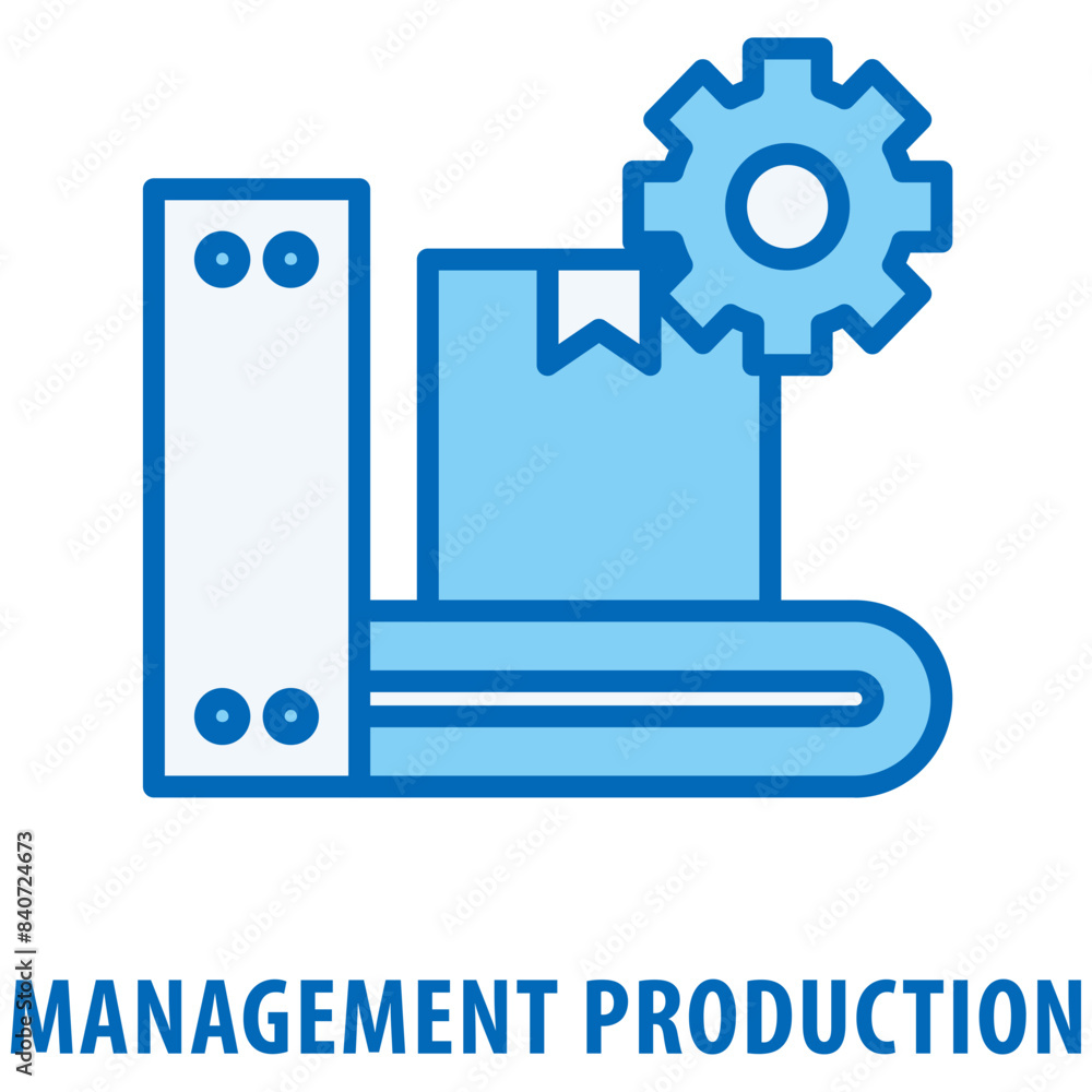 Poster management production icon simple and easy to edit for your design elements