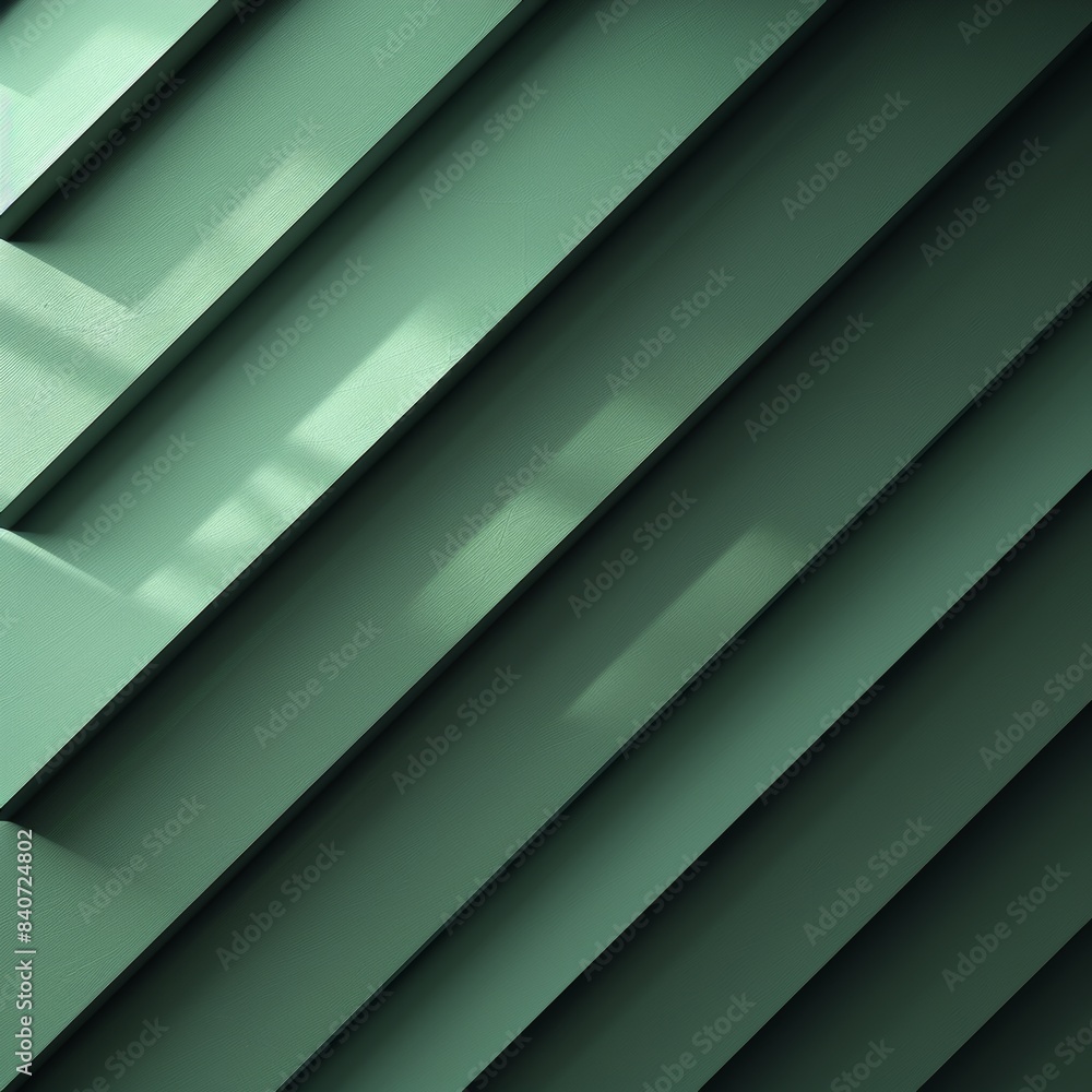 Poster minimalist dark green background with diagonal lines and shadows
