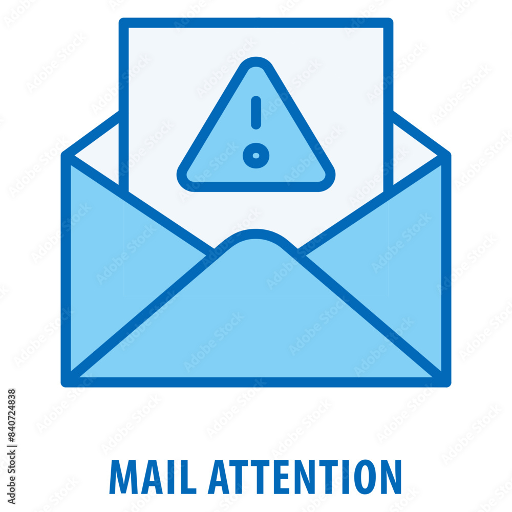 Poster mail attention icon simple and easy to edit for your design elements