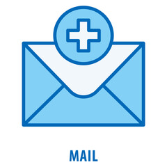 mail Icon simple and easy to edit for your design elements
