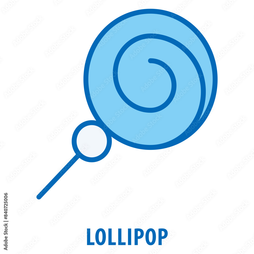 Poster lollipop icon simple and easy to edit for your design elements