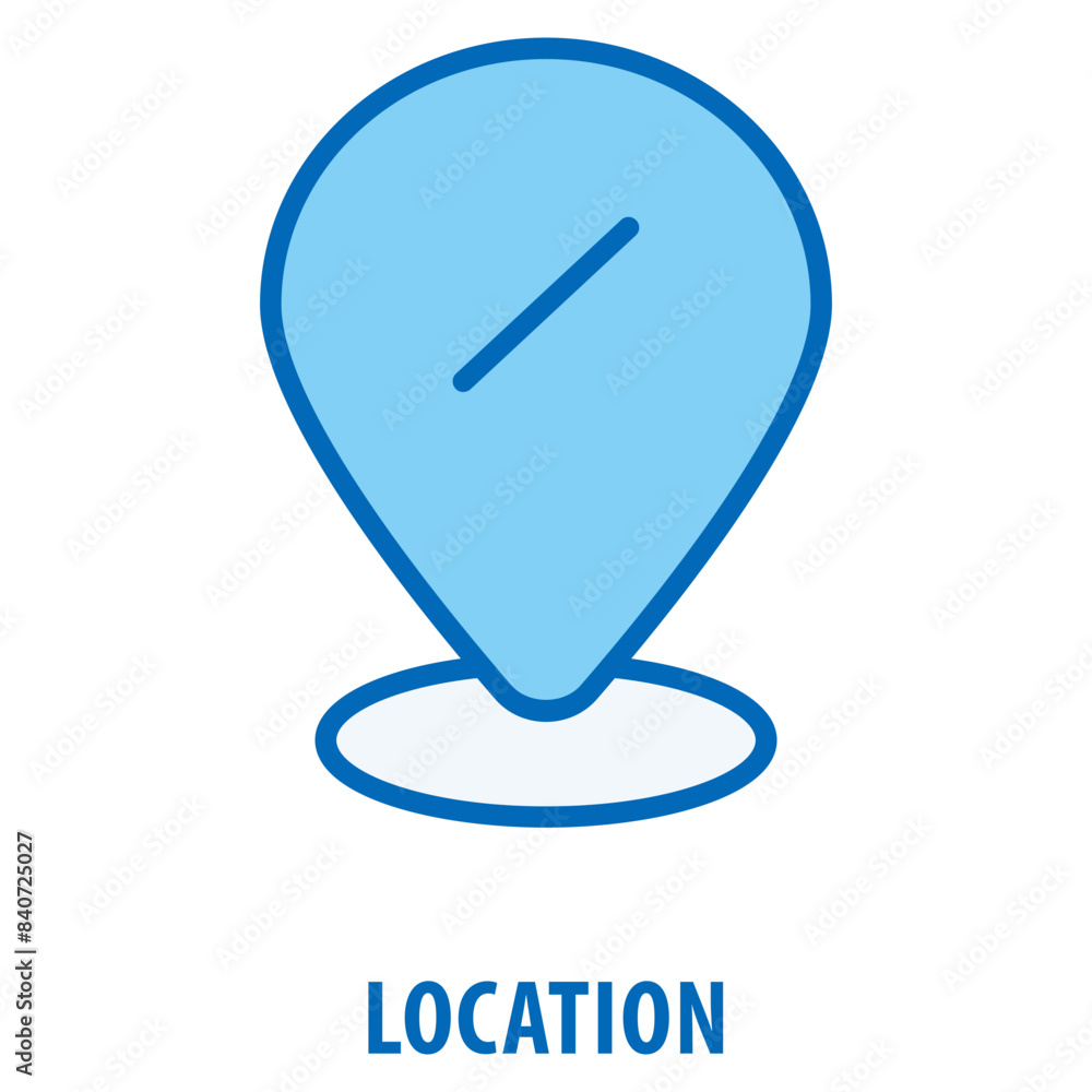 Poster location icon simple and easy to edit for your design elements