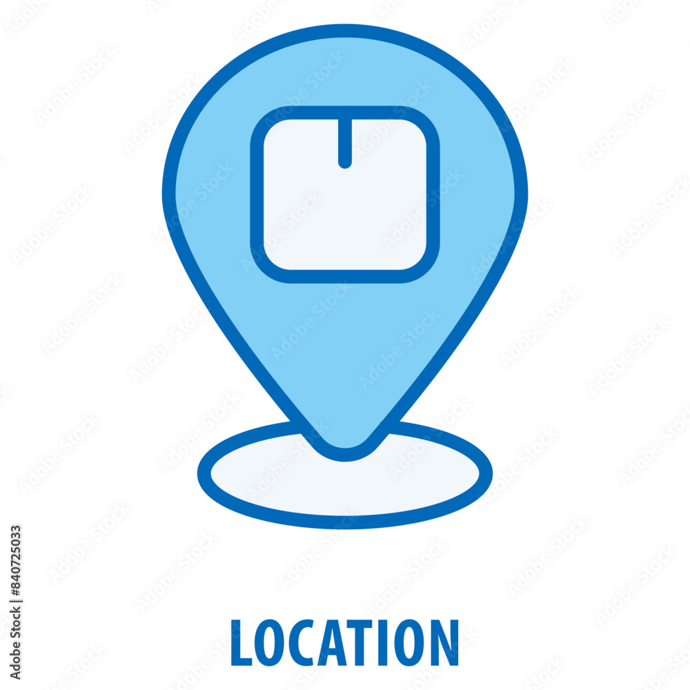 Poster location icon simple and easy to edit for your design elements