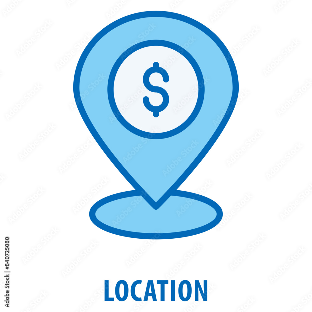 Poster location icon simple and easy to edit for your design elements