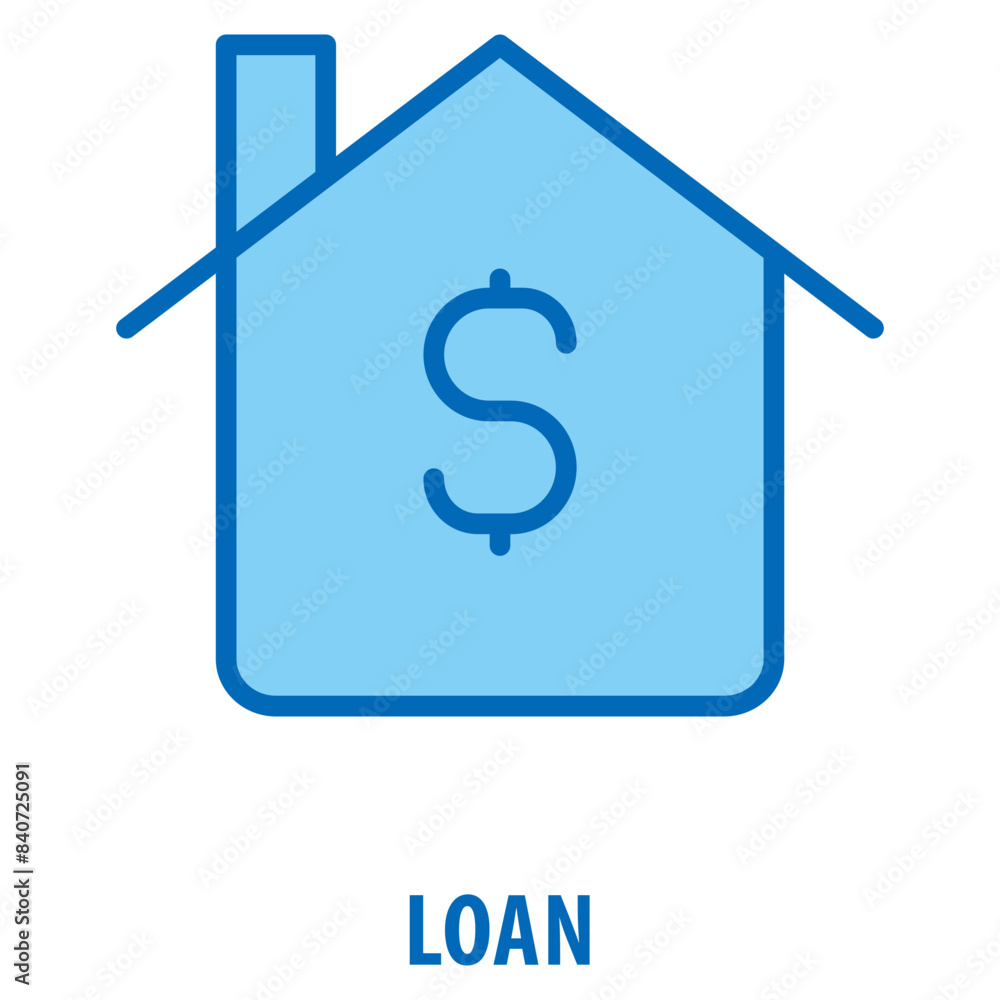 Poster loan icon simple and easy to edit for your design elements