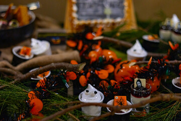 The food for Halloween celebration is terrible and scary, but delicious, junk food for the holiday