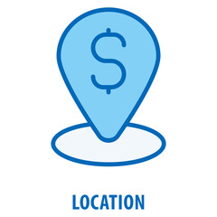 Location Icon simple and easy to edit for your design elements