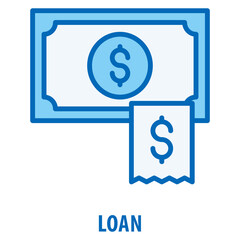 Loan Icon simple and easy to edit for your design elements