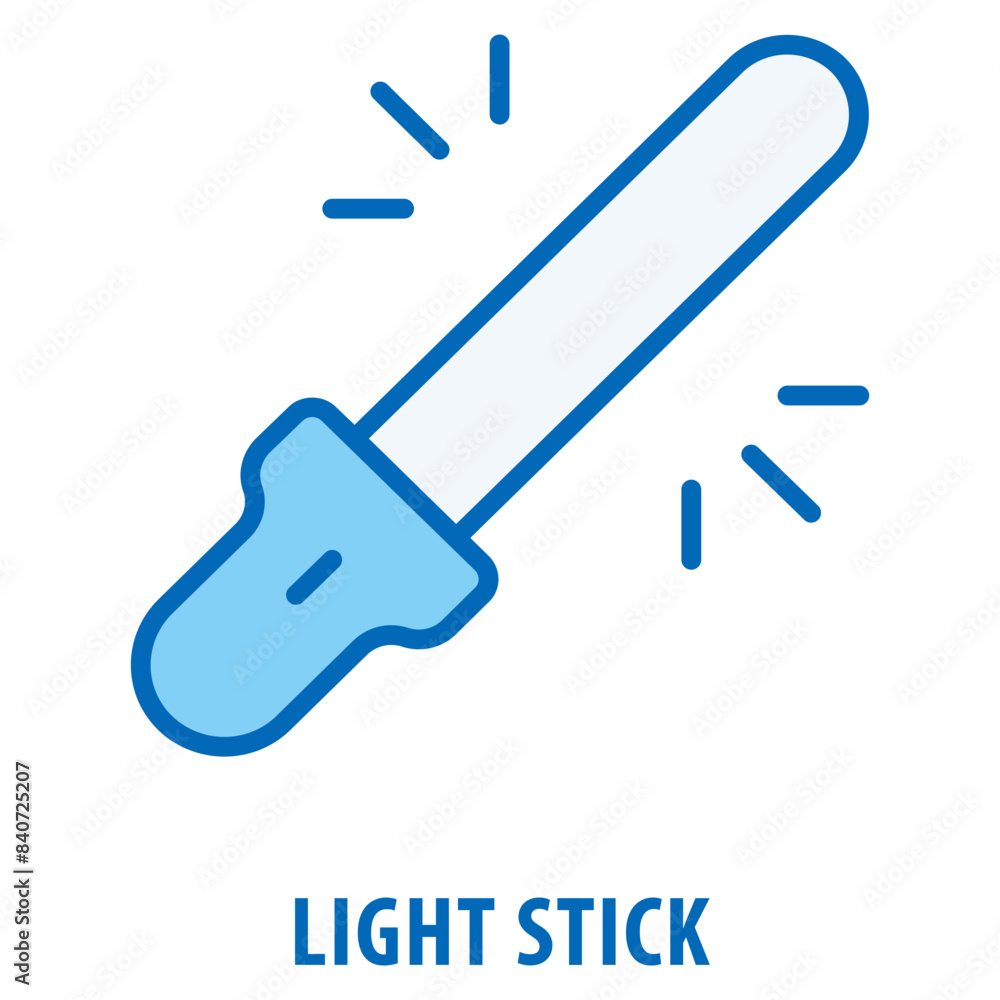 Poster light stick icon simple and easy to edit for your design elements