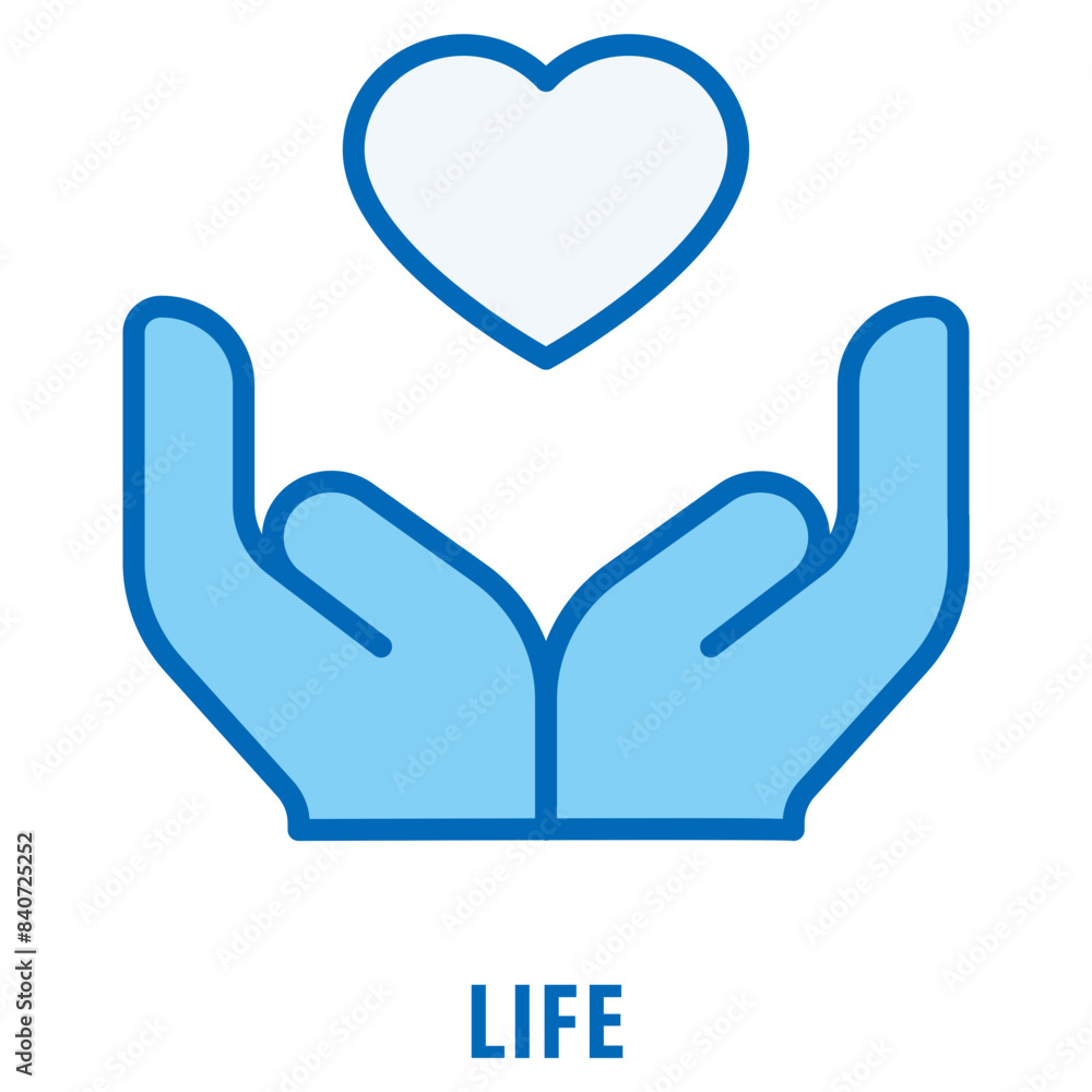 Poster life icon simple and easy to edit for your design elements