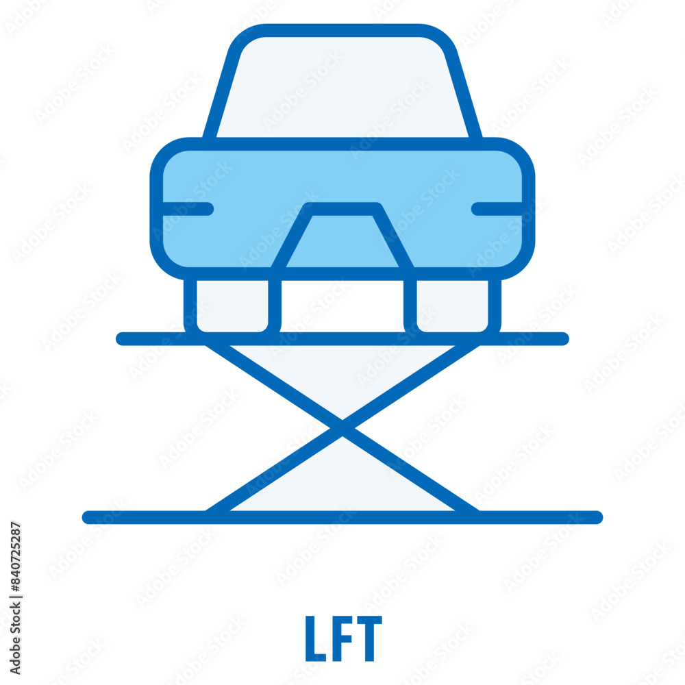 Poster lft icon simple and easy to edit for your design elements