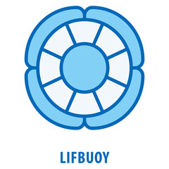 Fototapeta premium Lifbuoy Icon simple and easy to edit for your design elements