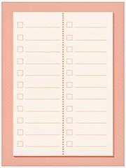 Blank Checklist Template