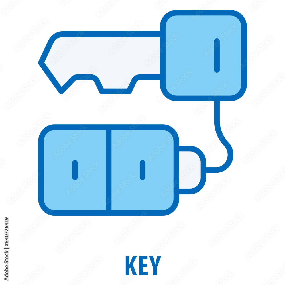 Poster key icon simple and easy to edit for your design elements