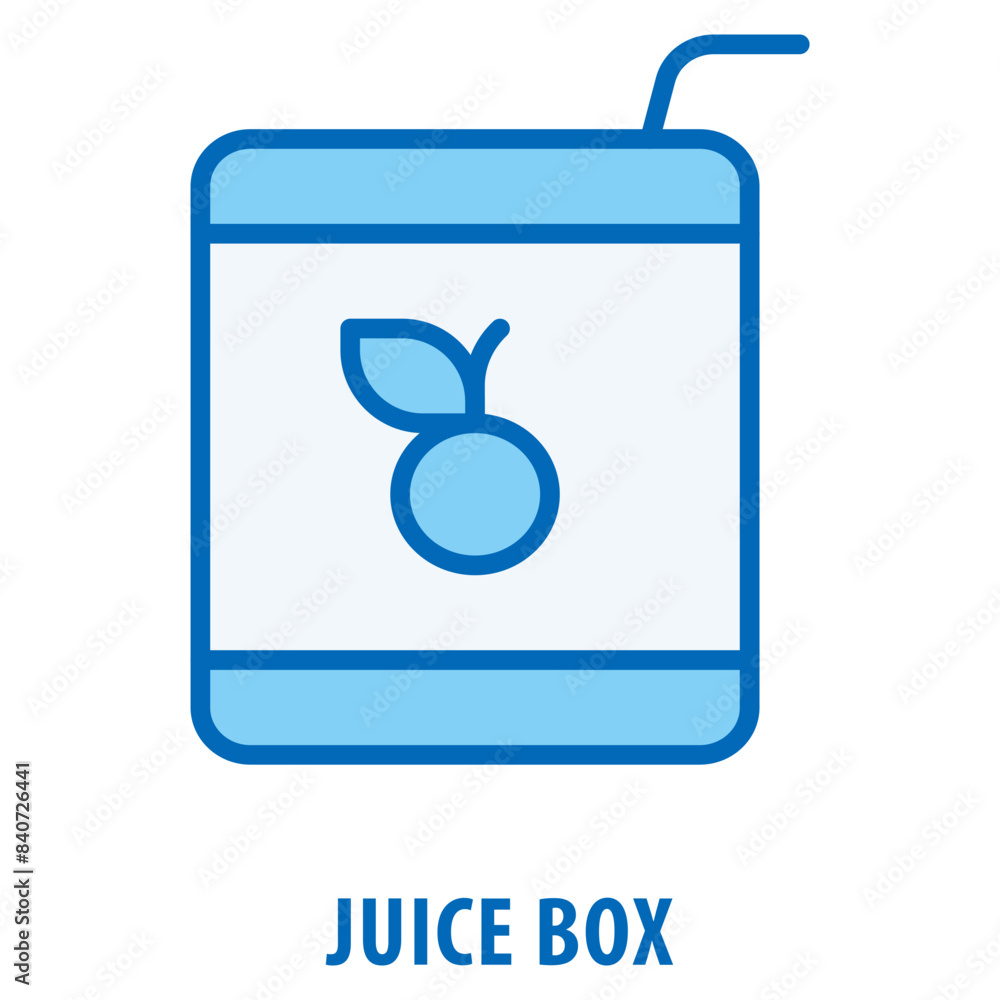 Poster juice box icon simple and easy to edit for your design elements