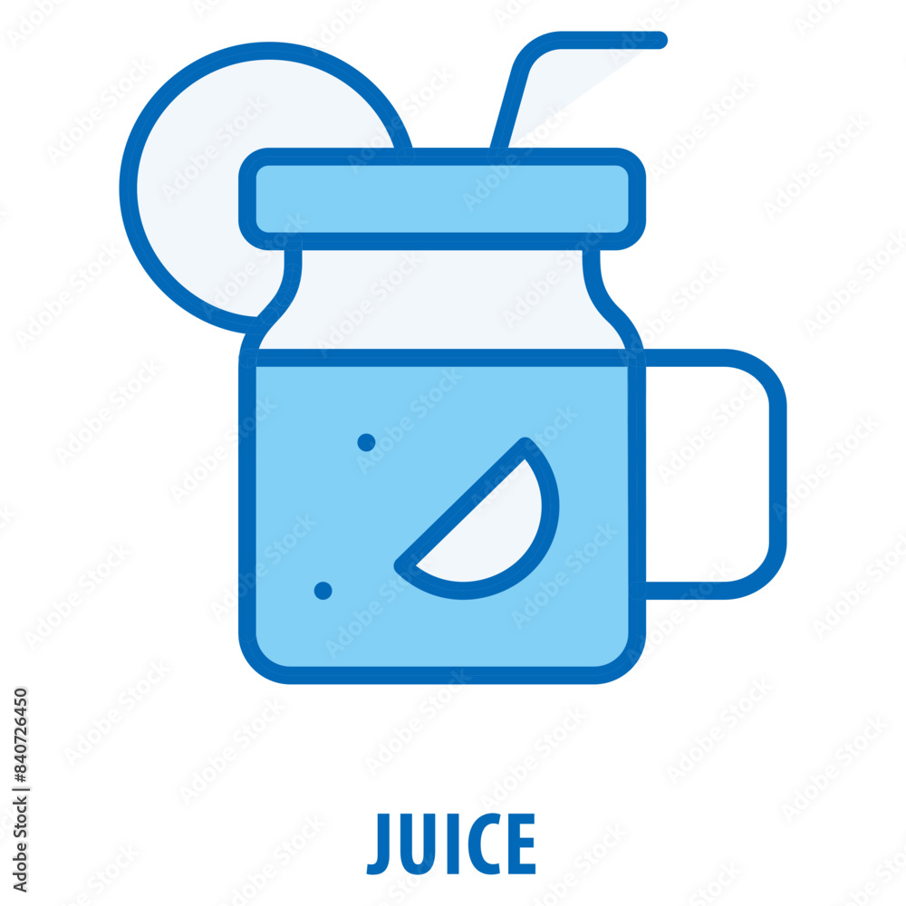 Poster juice icon simple and easy to edit for your design elements