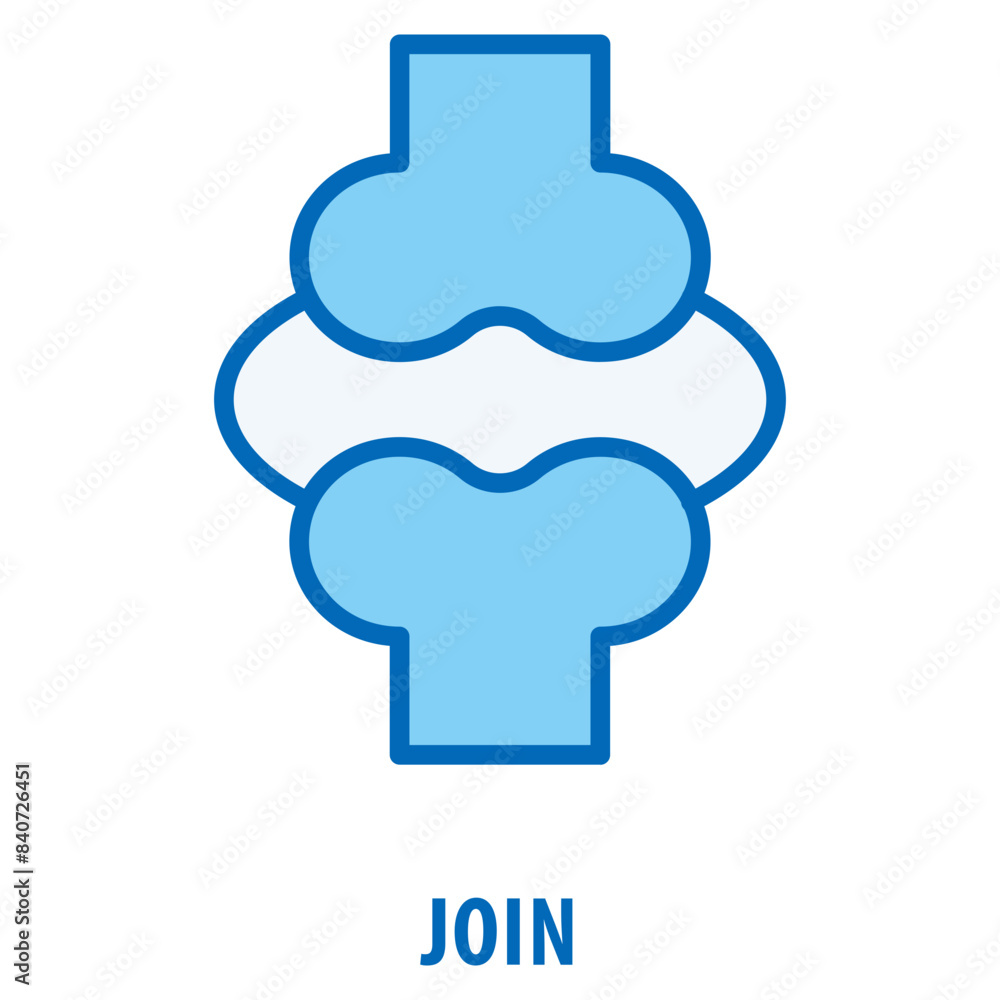 Aufkleber join icon simple and easy to edit for your design elements