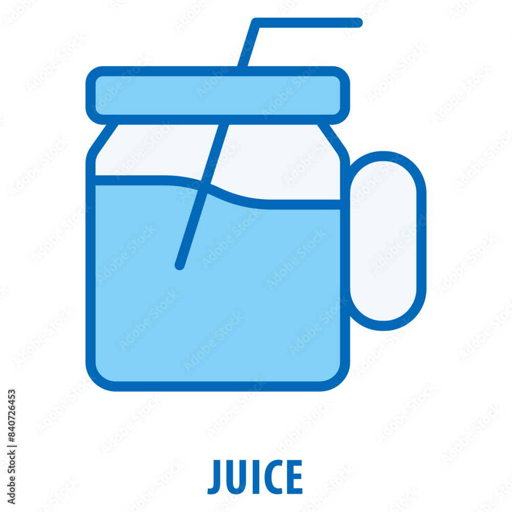 Poster juice icon simple and easy to edit for your design elements