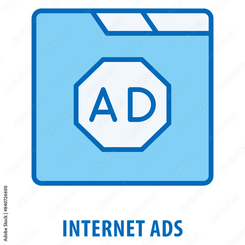 Poster internet ads icon simple and easy to edit for your design elements