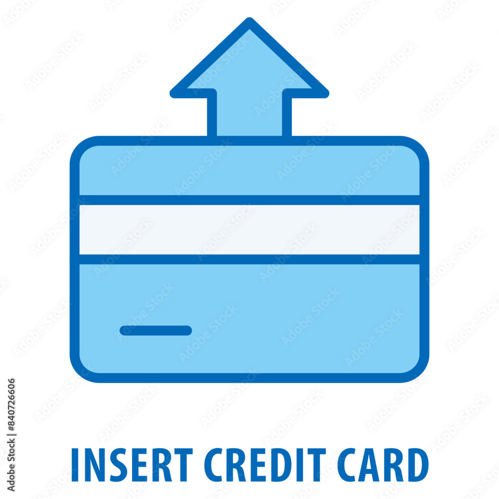 Poster insert credit card icon simple and easy to edit for your design elements