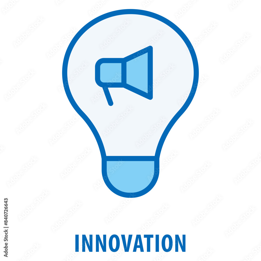 Poster innovation icon simple and easy to edit for your design elements
