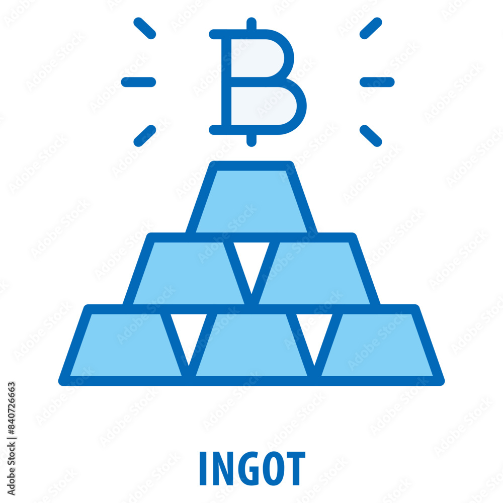 Poster ingot icon simple and easy to edit for your design elements