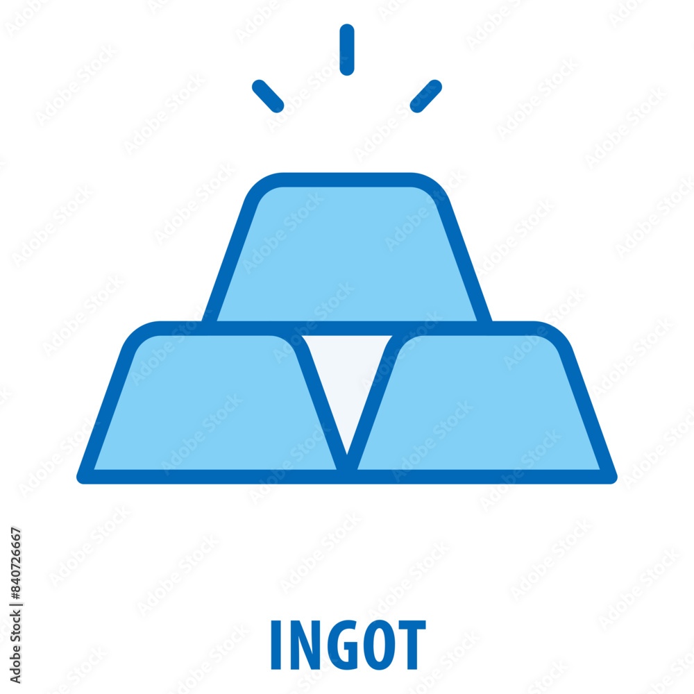Poster ingot icon simple and easy to edit for your design elements
