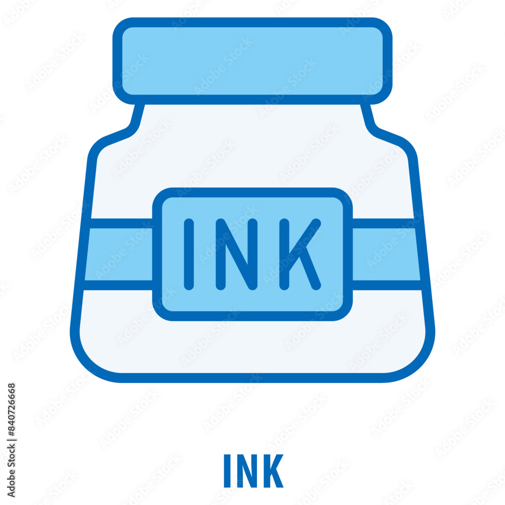 Poster ink icon simple and easy to edit for your design elements