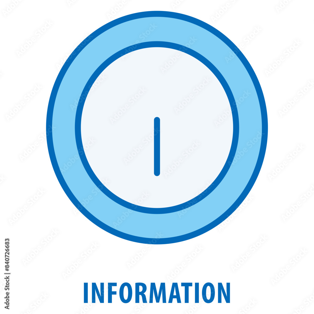Poster information icon simple and easy to edit for your design elements