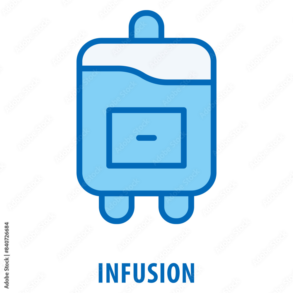 Poster infusion icon simple and easy to edit for your design elements
