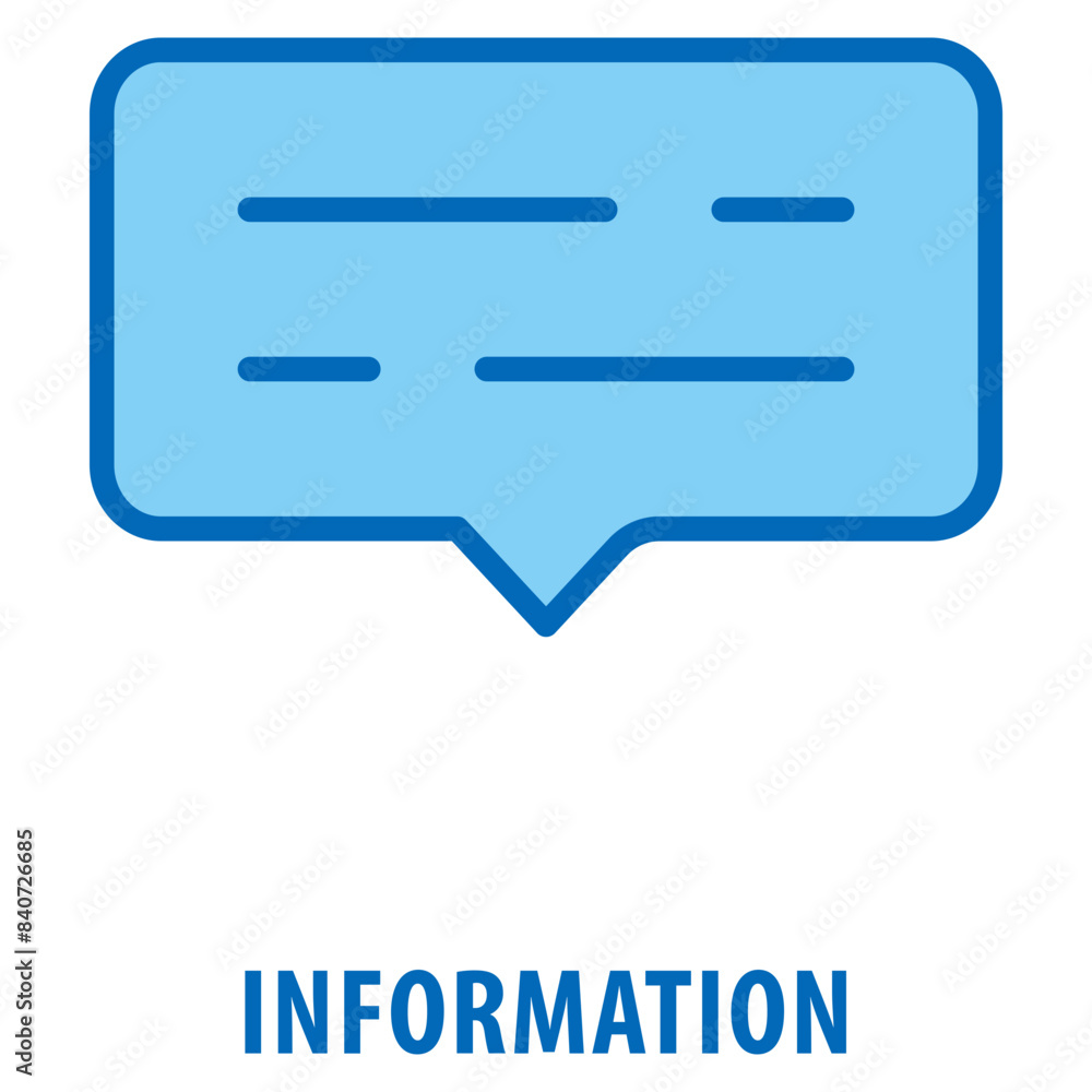 Poster information icon simple and easy to edit for your design elements
