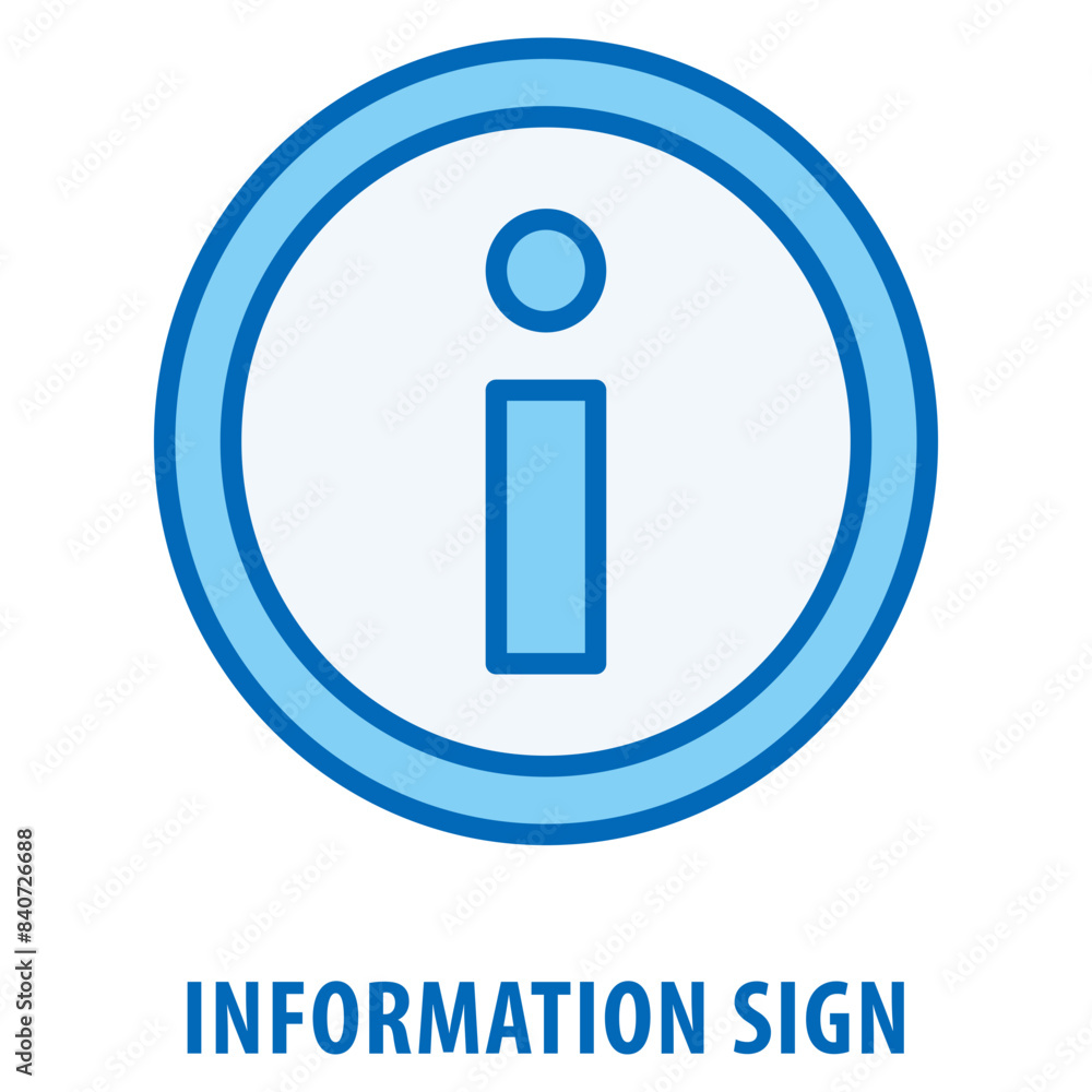 Poster information sign icon simple and easy to edit for your design elements