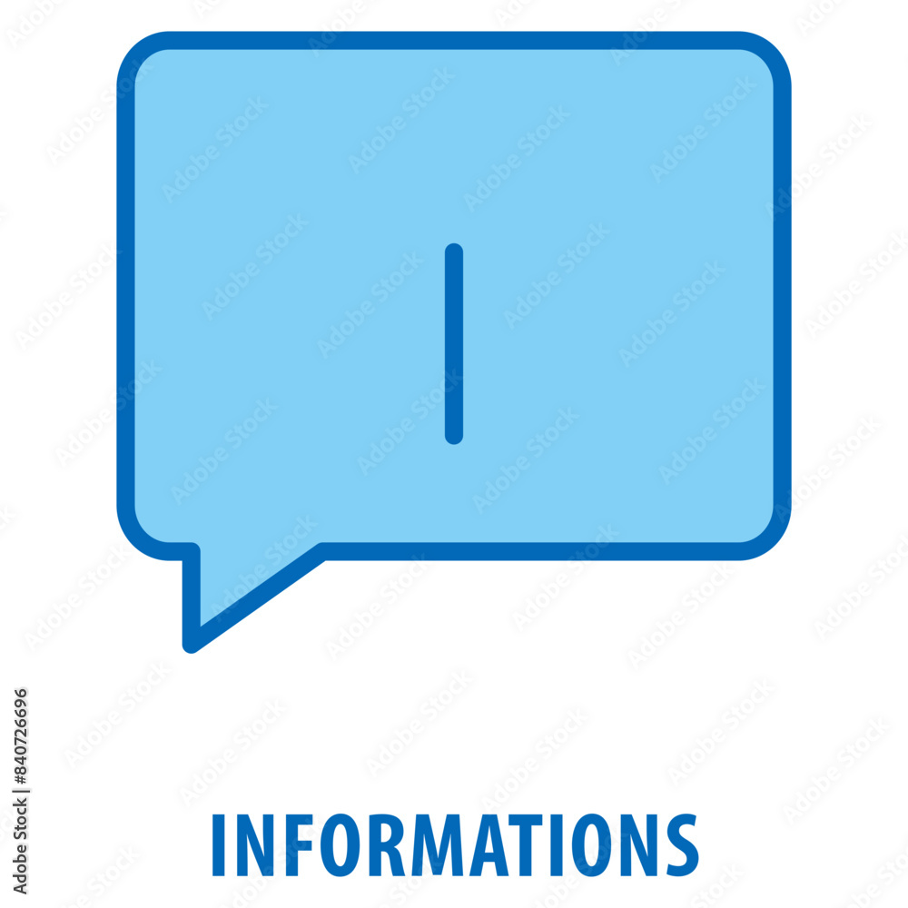 Poster informations icon simple and easy to edit for your design elements