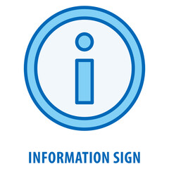 Information Sign Icon simple and easy to edit for your design elements