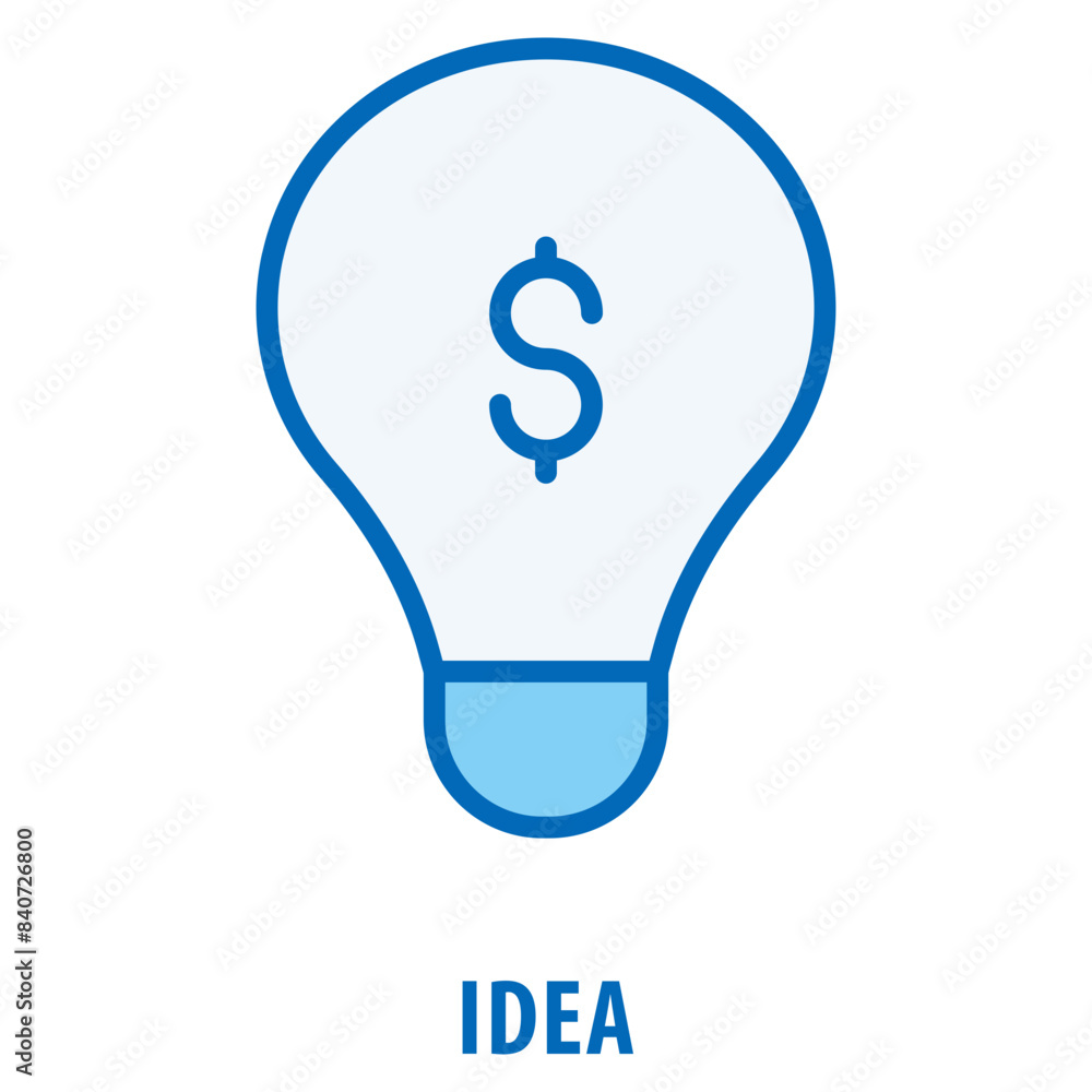 Poster idea icon simple and easy to edit for your design elements