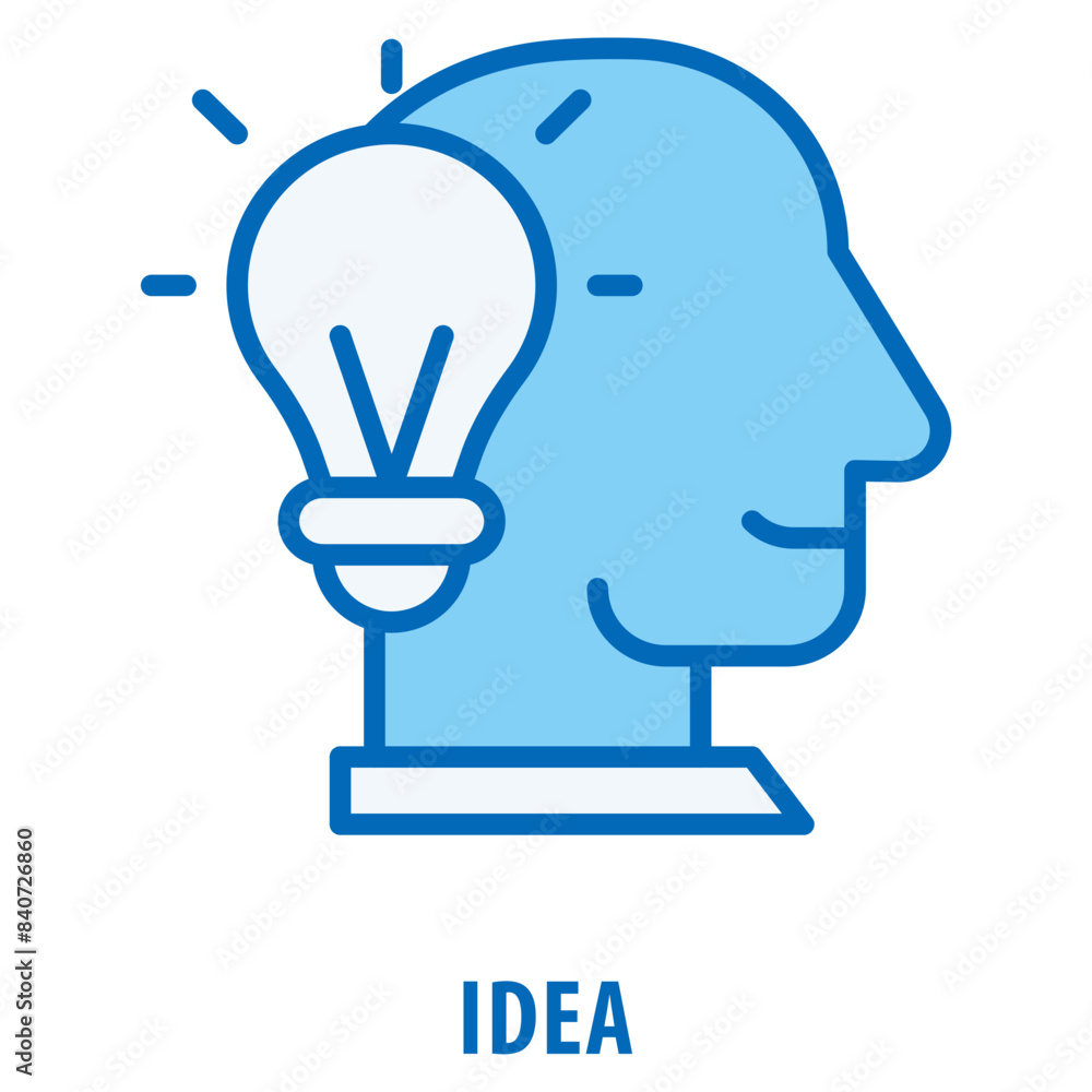 Poster idea icon simple and easy to edit for your design elements