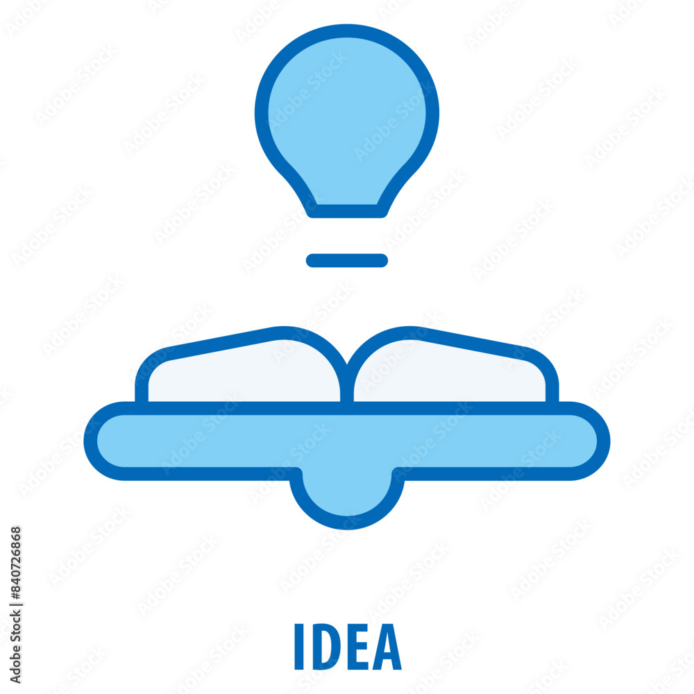 Poster idea icon simple and easy to edit for your design elements