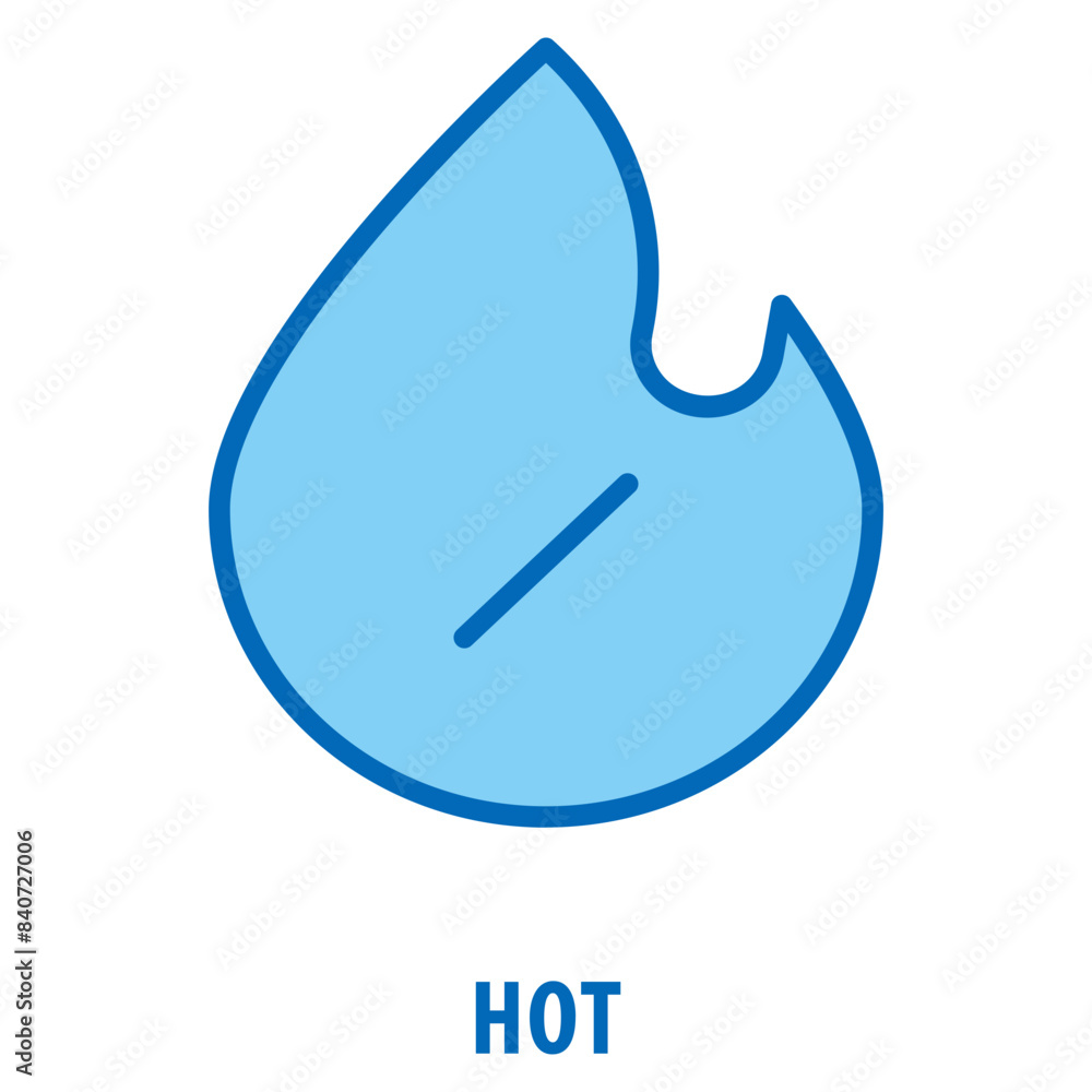 Poster hot icon simple and easy to edit for your design elements