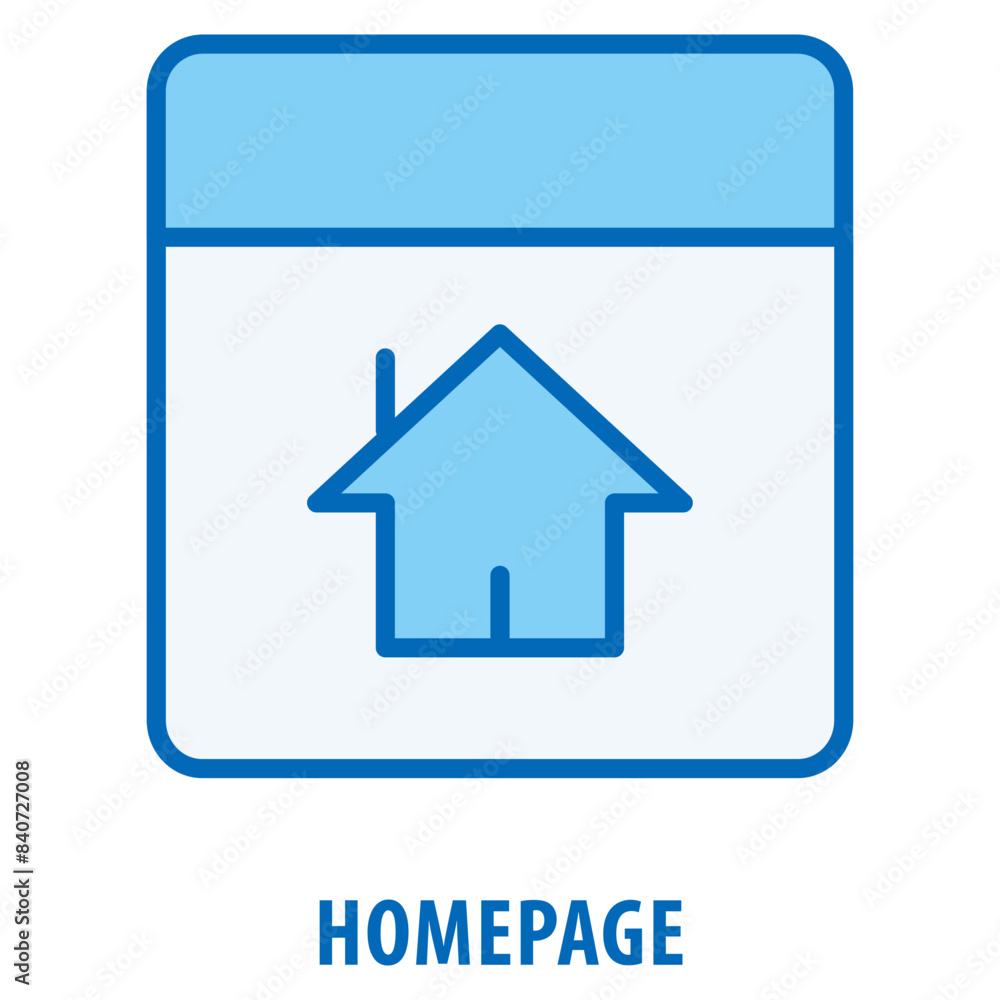 Aufkleber homepage icon simple and easy to edit for your design elements