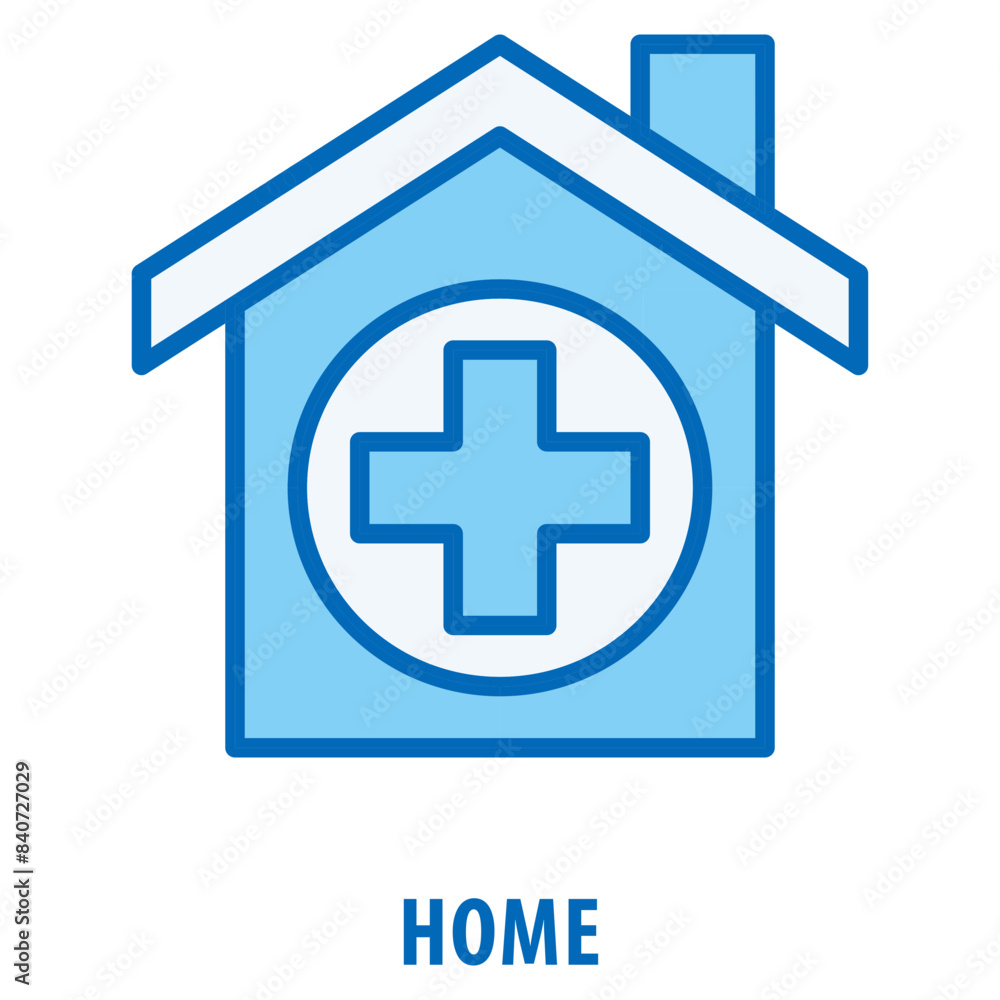 Poster home icon simple and easy to edit for your design elements
